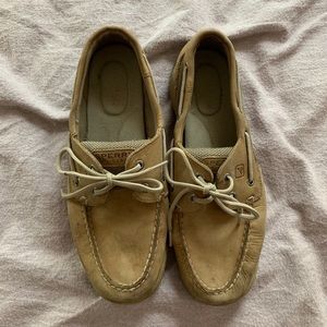 Worn Sperry Top Sider Boat Shoes